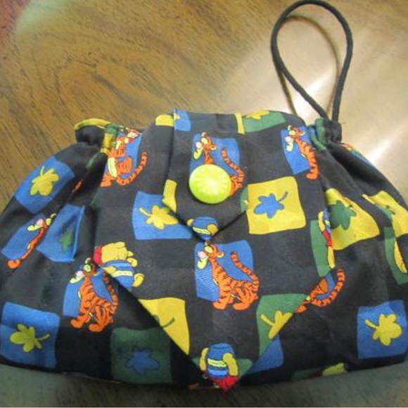 Disney Print Necktie Wristlet - Handmade - Picture 3 of 3